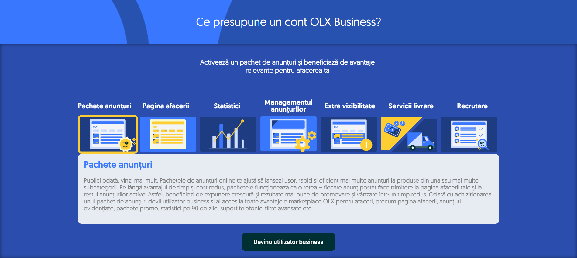 De ce să achiziționezi un pachet OLX Business premium