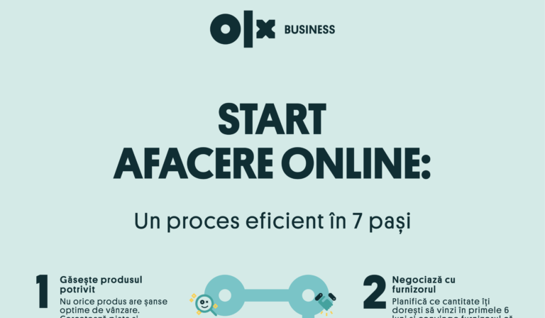 INFOGRAFIC: Start afacere online în 7 pași