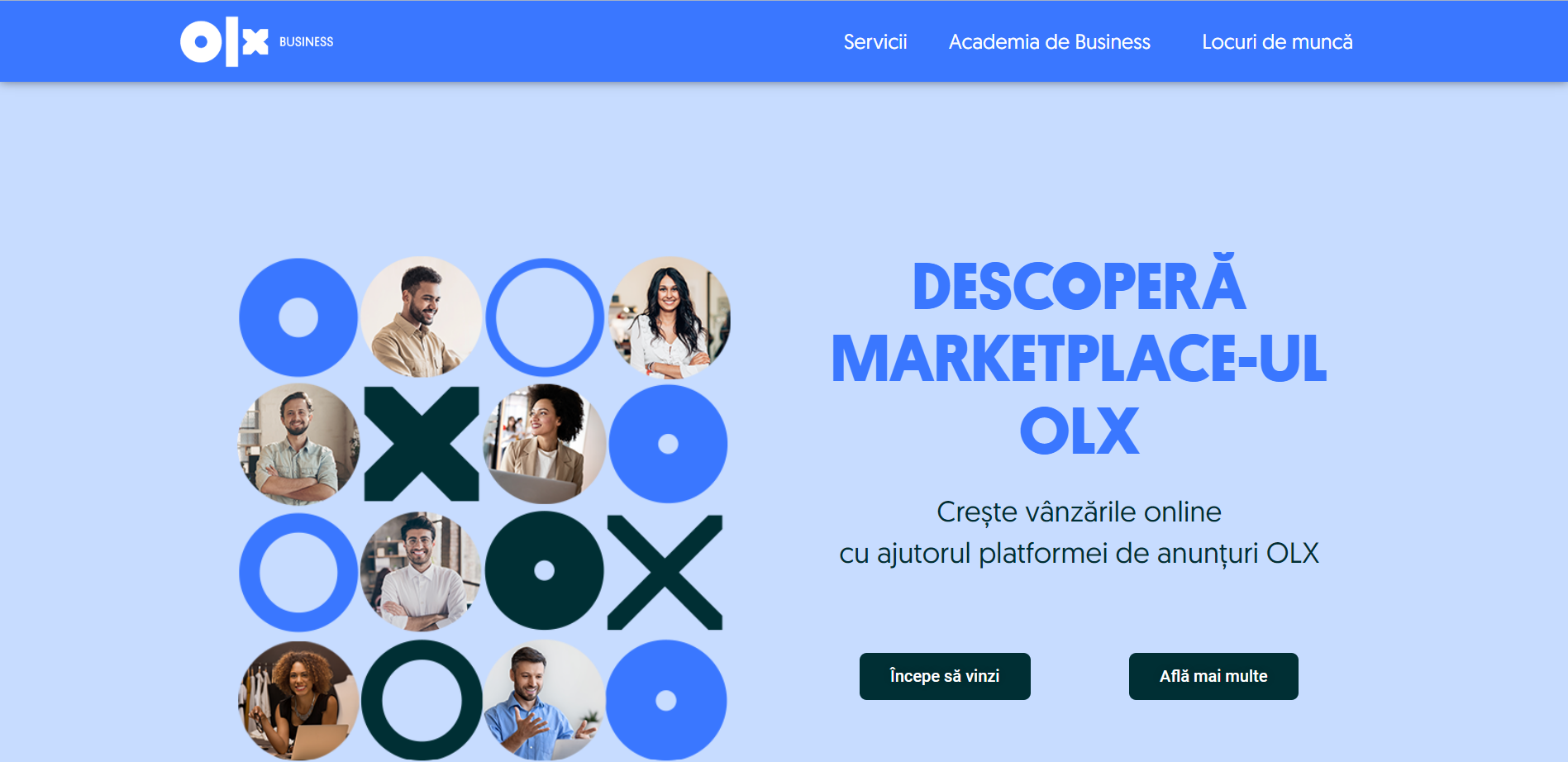Landing Page OLX Business
